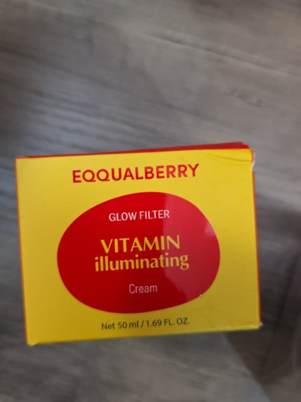 EQUQUALBERRY Vitamin Illuminating Glow Filter Cream 50ml Face Moisturizer